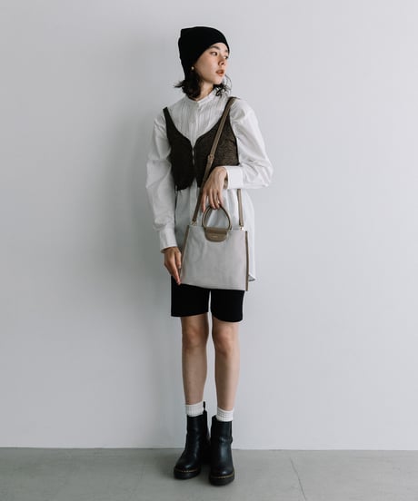 【B-25352】BEAURE Suede 2Way ショルダー Bag