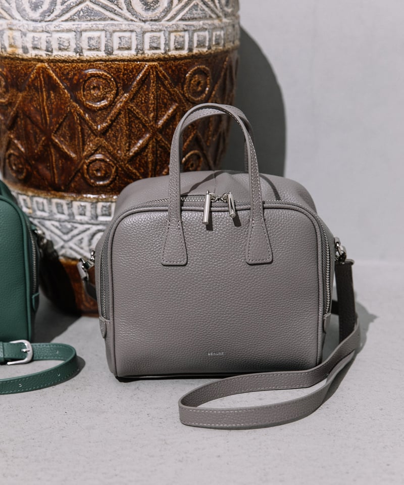 B-24424】BEAURE スクエア ボックス ボストン | BEAURE OFFICI