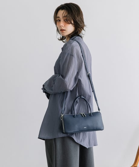 【B-25419】BEAURE 横長 ブガッティ型 2Way ショルダー Bag