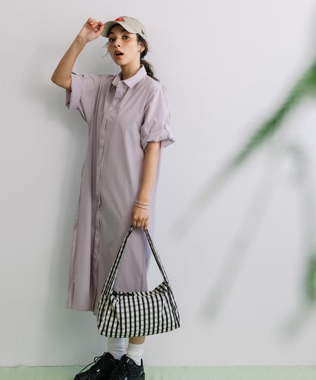 【B-25046】BEAURE ギンガムチェック HOBO BAG