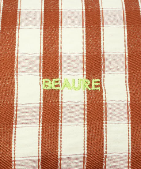 【B-25046】BEAURE ギンガムチェック HOBO BAG