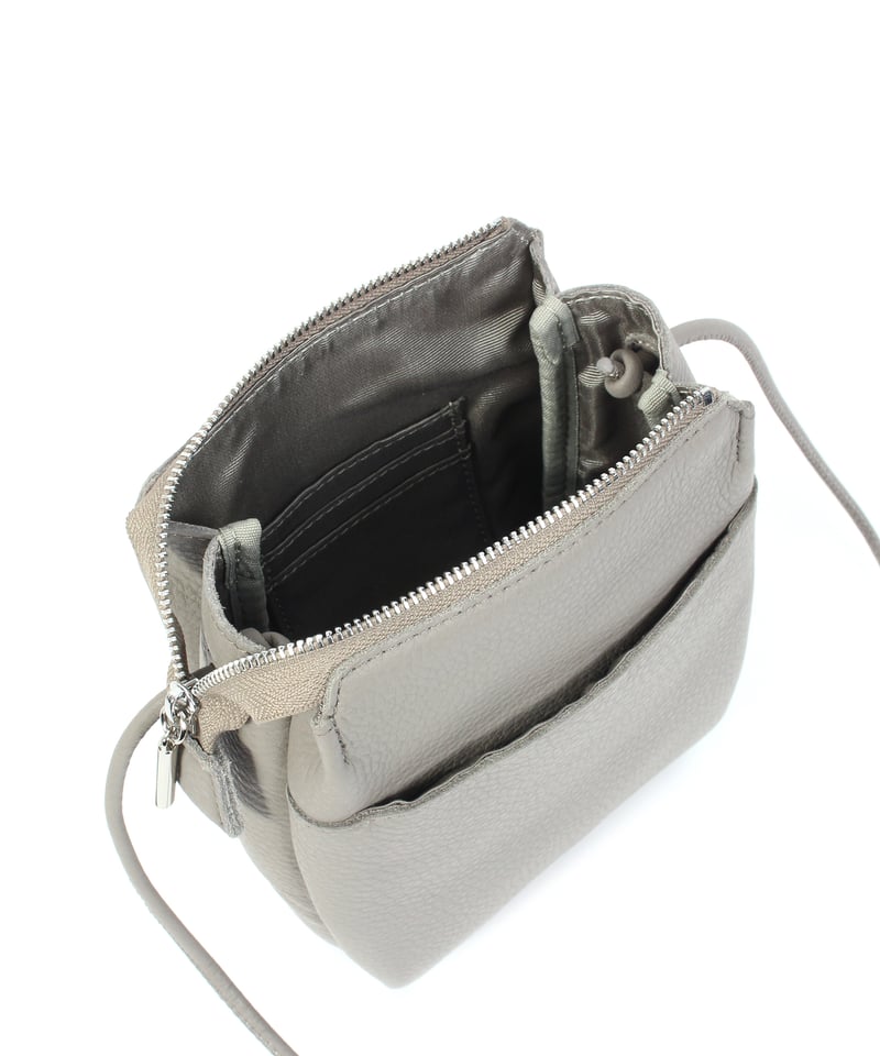 B-24073】BEAURE カウレザー オープンポケット付きぷっくり ミニ