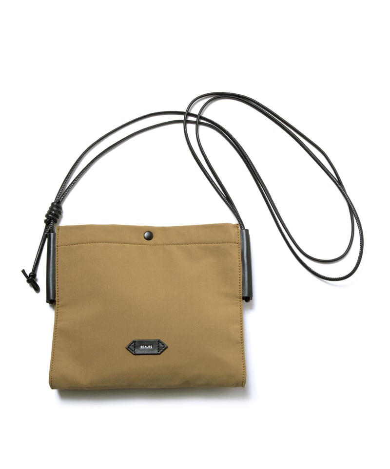 B-23353】BEAURE レザーコンビ ナイロンサコッシュ | BEAURE OFFI