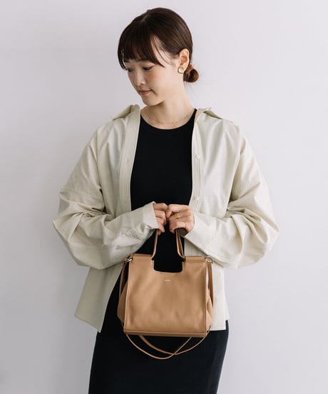 【B-26225】BEAURE レザー 2WAY ハンドショルダー Bag