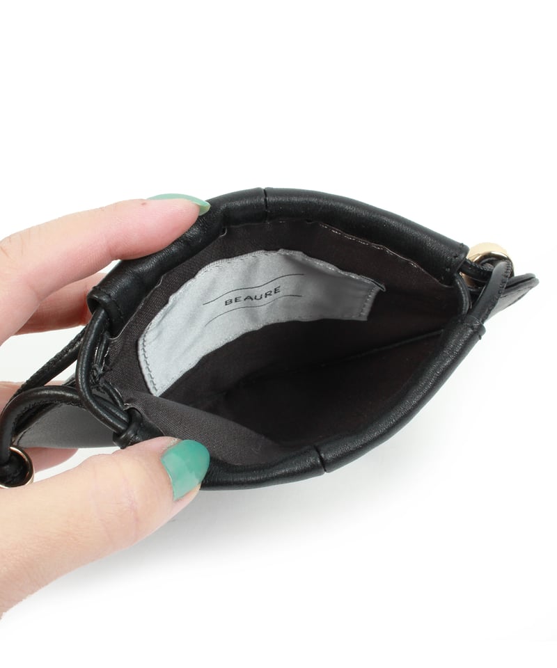 レザー グッズ | Tiffany & Co. Tiffanyオープンハート巾着レザー