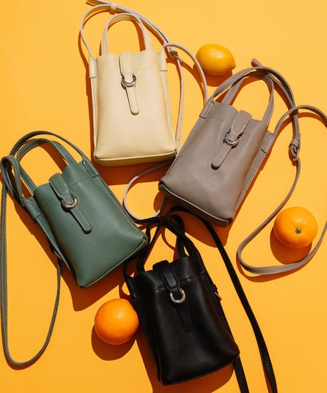【B-25016】BEAURE カウレザー ベルト デザイン ワンマイル BAG