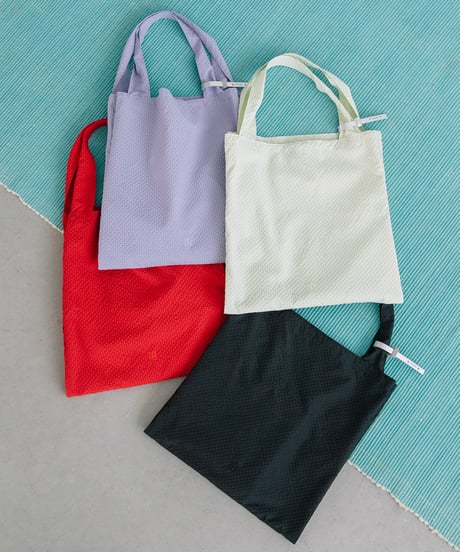 【B-25045】BEAURE 撥水 ロゴ刺繍入り チェック柄 トート