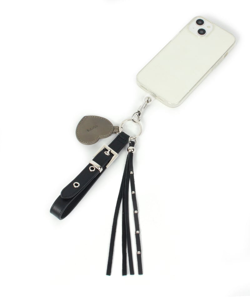 B-26108】BEAURE ハート レザー ストラップ チャーム | BEAURE OFF