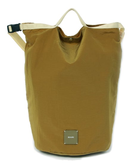 【B-25242】BEAURE 軽量 ナイロン 2Way Bucket Bag
