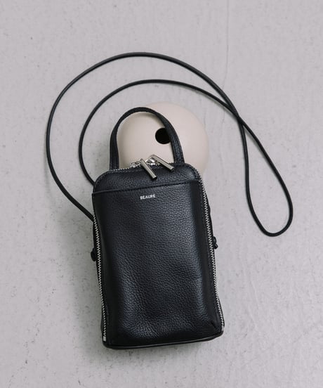 【B-25418】BEAURE New ブガッティ型 2Way ミニ ショルダー Bag