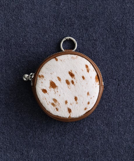 【B-25300】BEAURE Calf Hair Round マルチケース