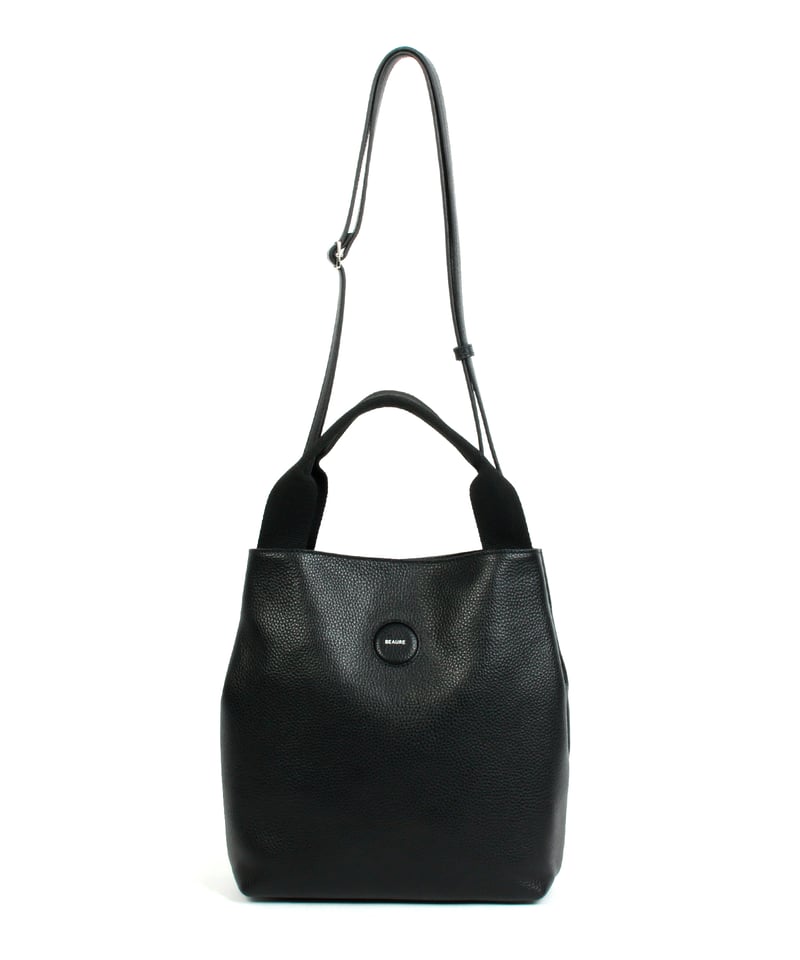 B-24325】BEAURE カウレザー テープハンドル 2WAY トートバッグ | BEA