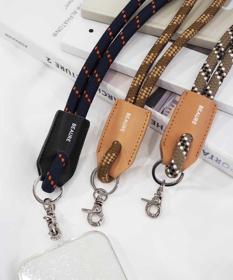 B-22159】BEAURE パラコード モバイルストラップ ショルダー | BEAURE