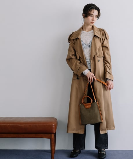 【B-25352】BEAURE Suede 2Way ショルダー Bag