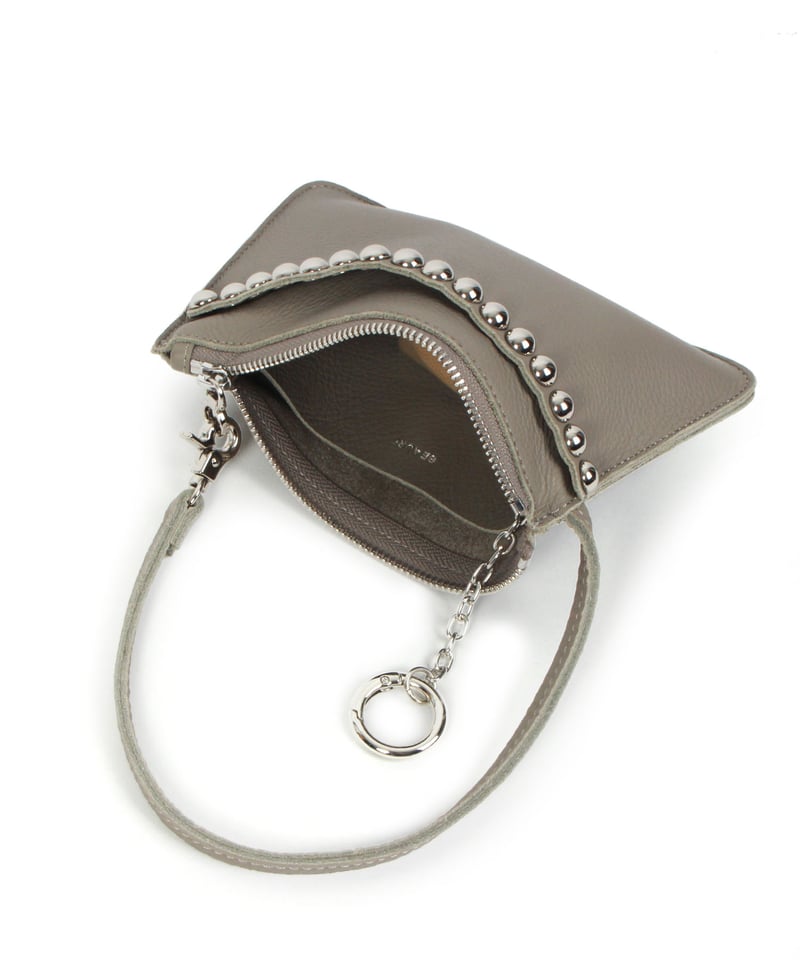 B-26119】BEAURE スタッズ レザー マルチ ポーチ | BEAURE OFFIC