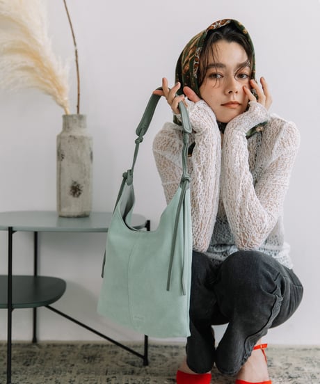 【B-25350】BEAURE Suede Vertical ショルダー Bag