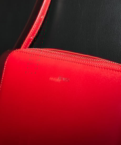 【B-24235】BEAURE シープレザー スクエアウォレットショルダー