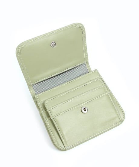 【B-24041】BEAURE シープレザー ラウンドフラップカードケース