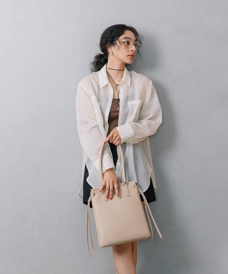 【B-25040】BEAURE カウレザー 2レイヤー トート