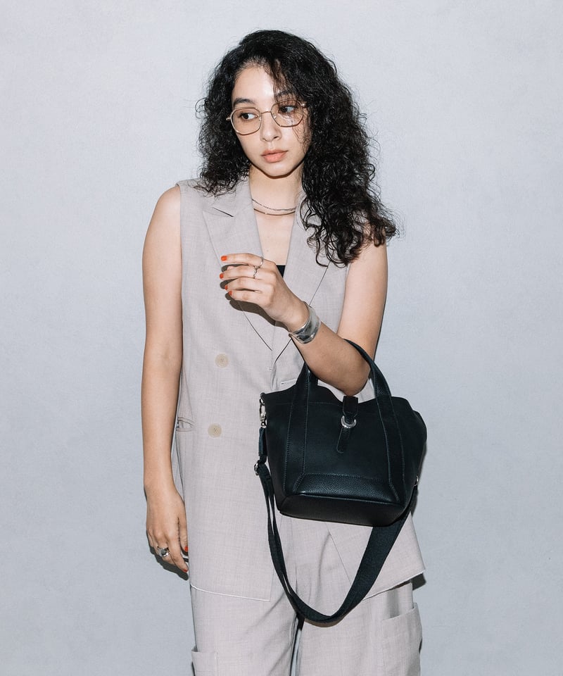 B-25017】BEAURE カウレザー ベルト デザイン 2WAY トート | BEAUR