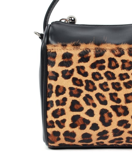 【B-25345】BEAURE Calf Hair Combination ボストン Bag