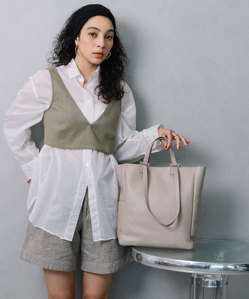 新品 Beaure ビュレ 本革 ダブルハンドル 2WAYトートバッグ ベージュ 新品 Beaure ビュレ 本革 ダブルハンドル 2WAYトートバッグ ベージュ