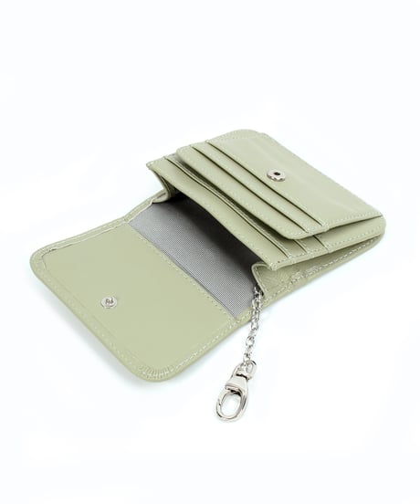 【B-24041】BEAURE シープレザー ラウンドフラップカードケース
