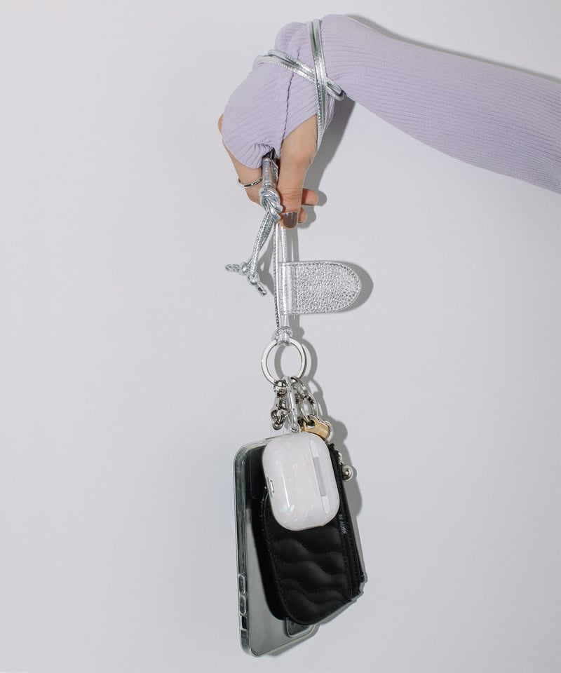 B-23114】BEAURE レザー モバイル＆マスクストラップ ショルダー