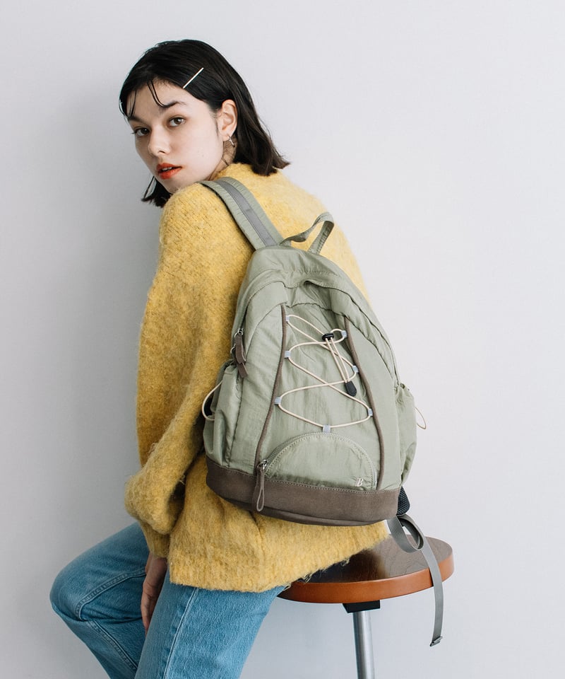 B-24353】BEAURE スエード コンビ ナイロン リュック | BEAURE OFF