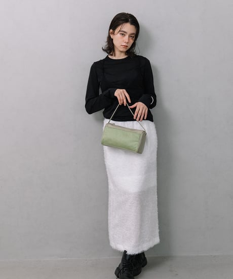 【B-25345】BEAURE Calf Hair Combination ボストン Bag