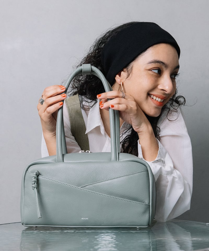 B-25021】BEAURE カウレザー スラントポケット ボストン | BEAURE OF 