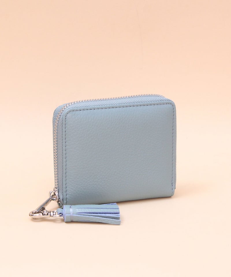 BEAURE 二つ折り財布 青 BS-30062】Beaure Second ビュレ セカンド ラウンドジップ 二