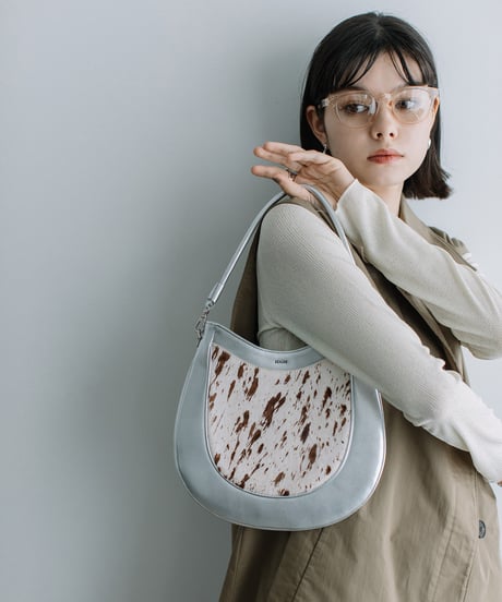 【B-24414】BEAURE ハラコ 2WAY BAG