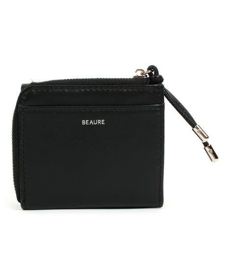 【B-24411】BEAURE  ハラコ コンビ ウォレット