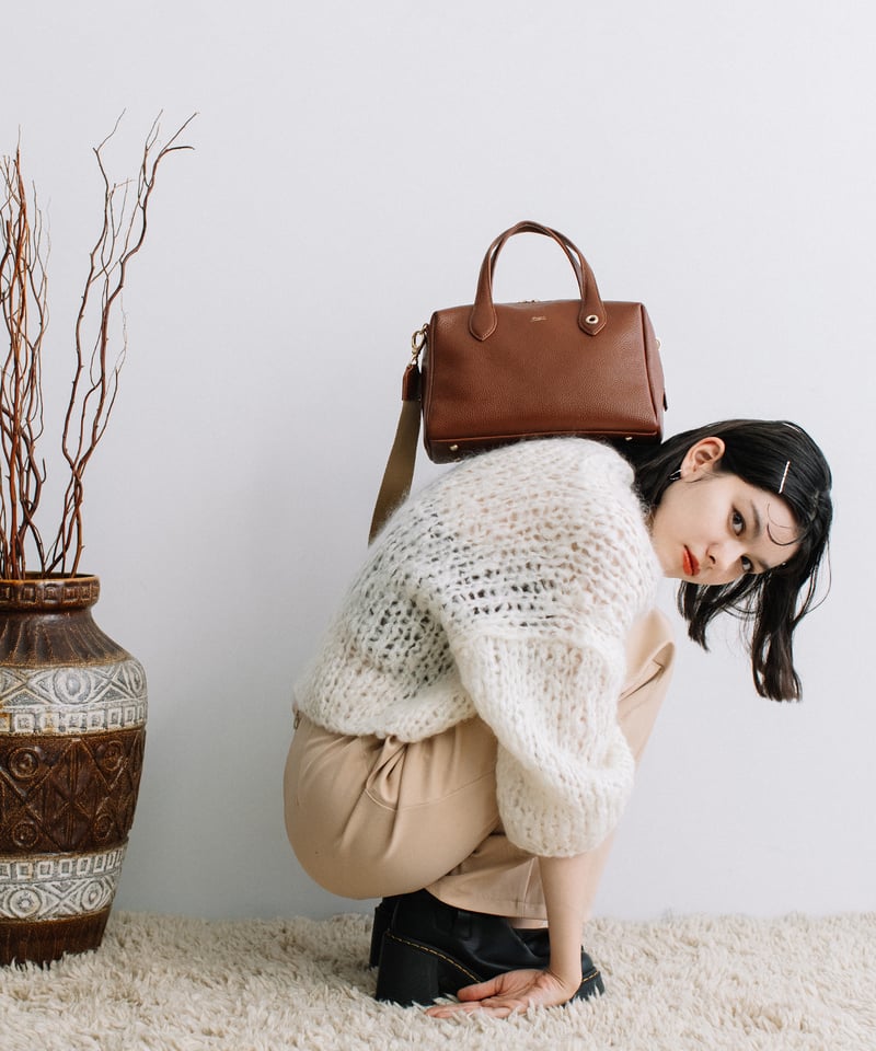 B-23527】BEAURE カウレザー ボストン バッグ | BEAURE OFFICIA