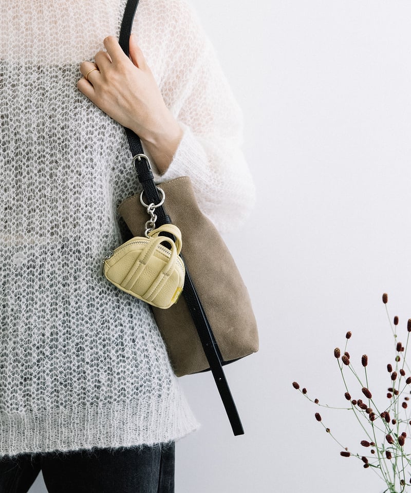 B-25407】 BEAURE レザー ミニ ボストン チャーム | BEAURE OFFI