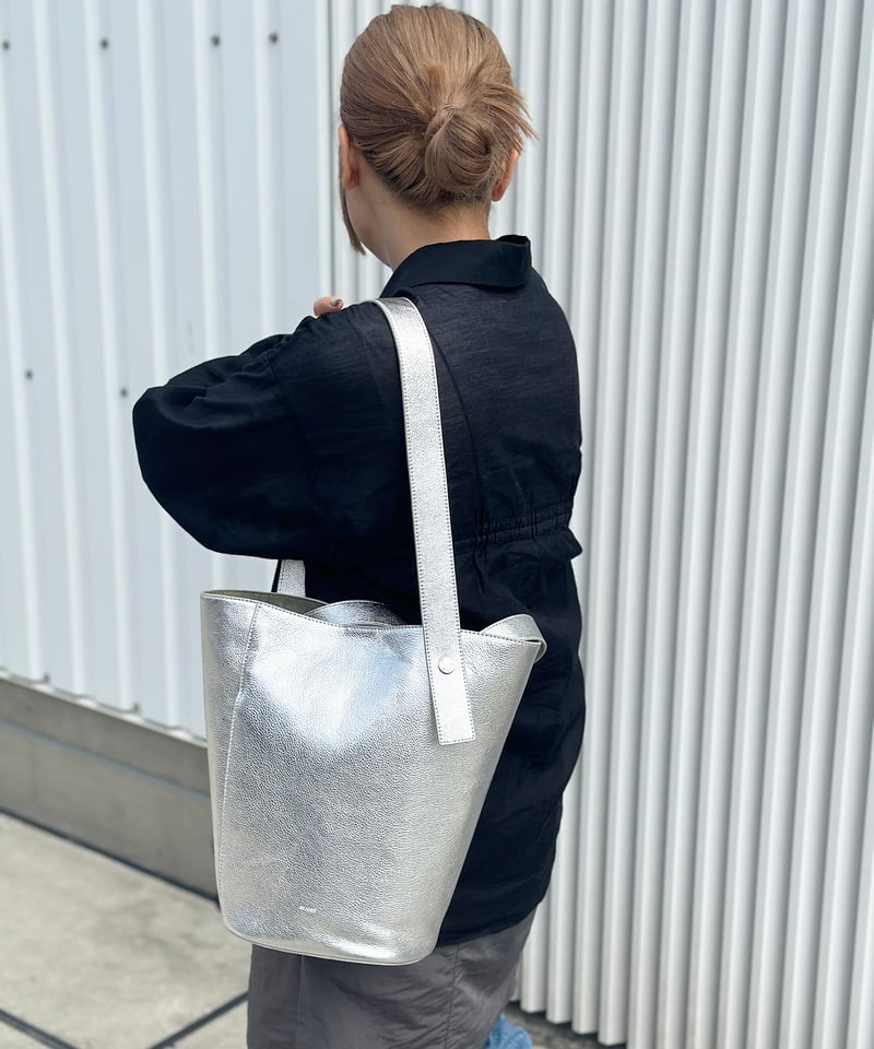 B-24328】BEAURE カウレザー 2デザイン ハンドル バケツ型 ショルダー