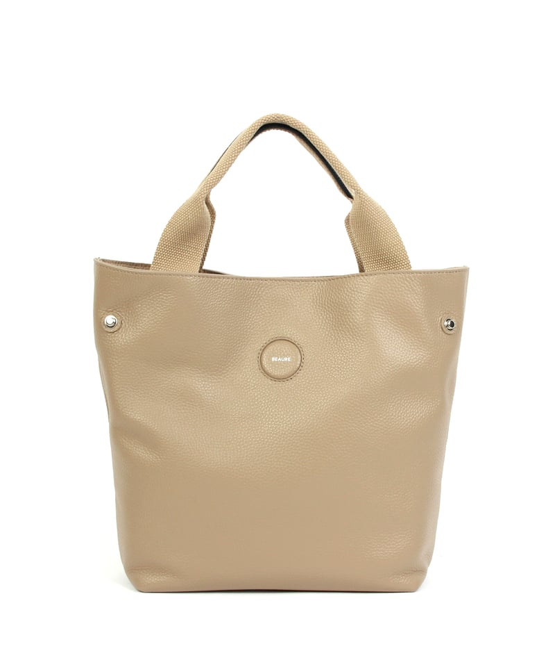 B-24325】BEAURE カウレザー テープハンドル 2WAY トートバッグ | BEA