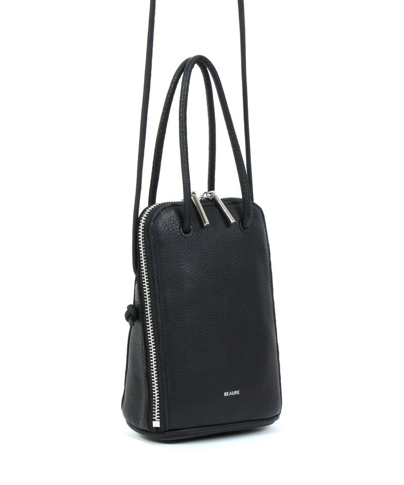 B-24017】BEAURE カウレザー ブガッティ型2WAYミニショルダー | BEAUR