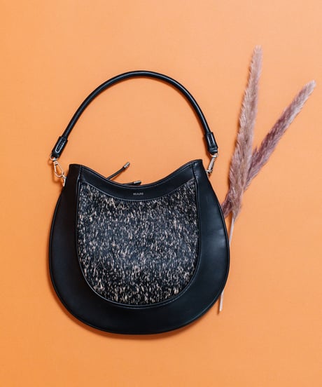 【B-24414】BEAURE ハラコ 2WAY BAG