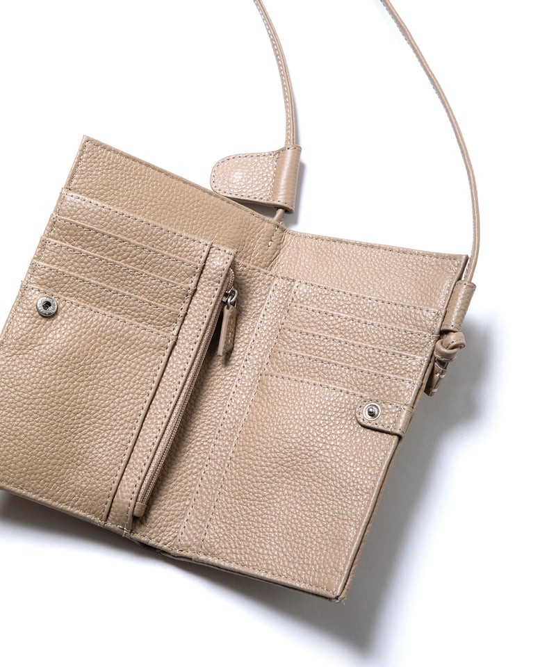 B-23317】BEAURE カウレザー マルチウォレットショルダー