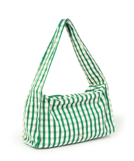 【B-25046】BEAURE ギンガムチェック HOBO BAG