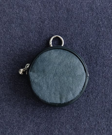 【B-25300】BEAURE Calf Hair Round マルチケース