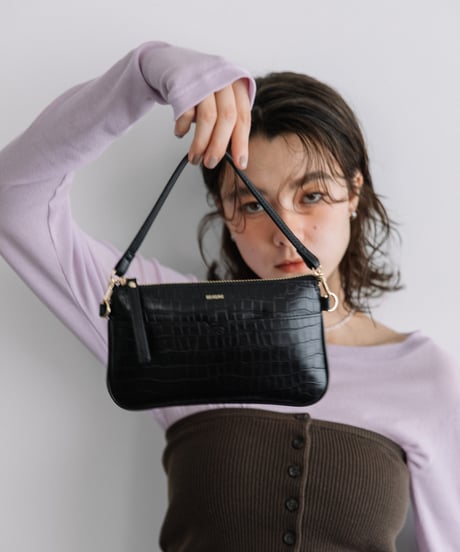【B-25342】BEAURE Leather Mini Strap Bag