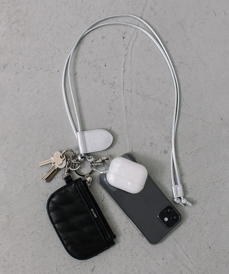 【B-24200】BEAURE コンビレザー ウエーブキルト フラグメントケース