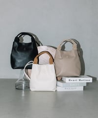 【B-24325】BEAURE カウレザー テープハンドル 2WAY トートバッグ