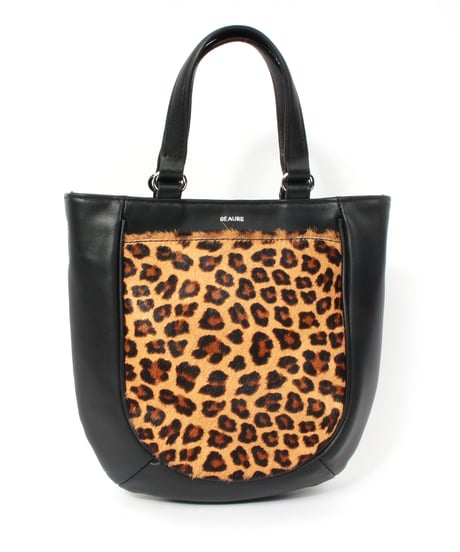 【B-25346】BEAURE Calf Hair Combination Pocket トート Bag