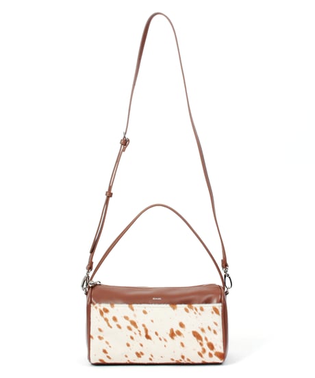 【B-25345】BEAURE Calf Hair Combination ボストン Bag