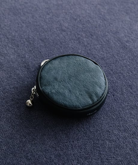 【B-25300】BEAURE Calf Hair Round マルチケース