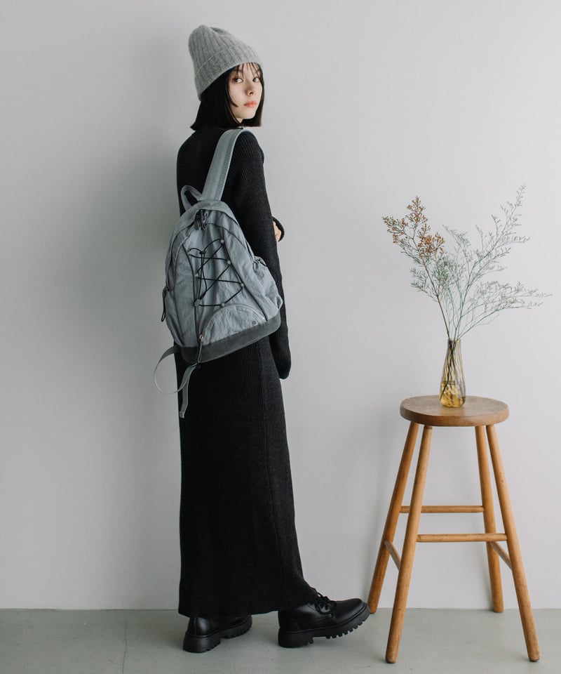 B-24353】BEAURE スエード コンビ ナイロン リュック | BEAURE OFF